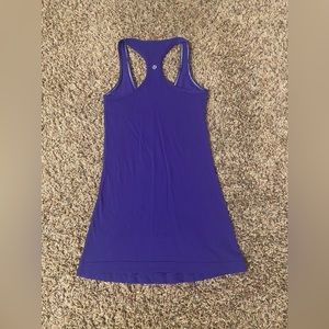 purple full length lululemon racerback tank